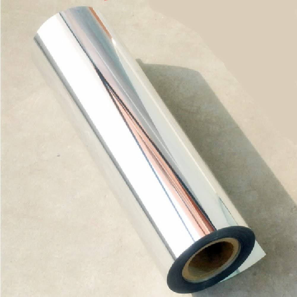 12”X78”Chrome Mirror Silver Vinyl Wrap Sticker Decal Film Sheet,Self-Adhesive