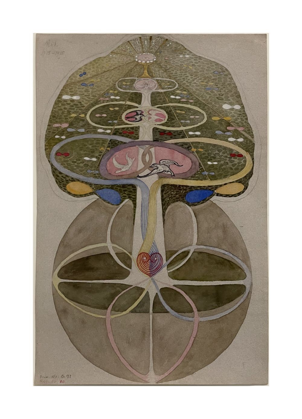 Hilma af Klint Tree of Knowledge No 1 : Giclée Art Print 1913–1915