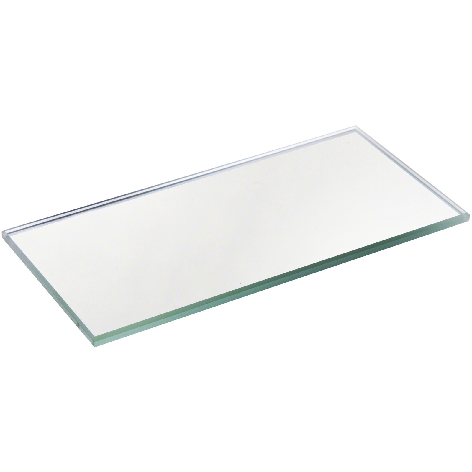 Plymor 2″ x 4″ Rectangle, 3mm Thick Non-Beveled Glass Mirror
