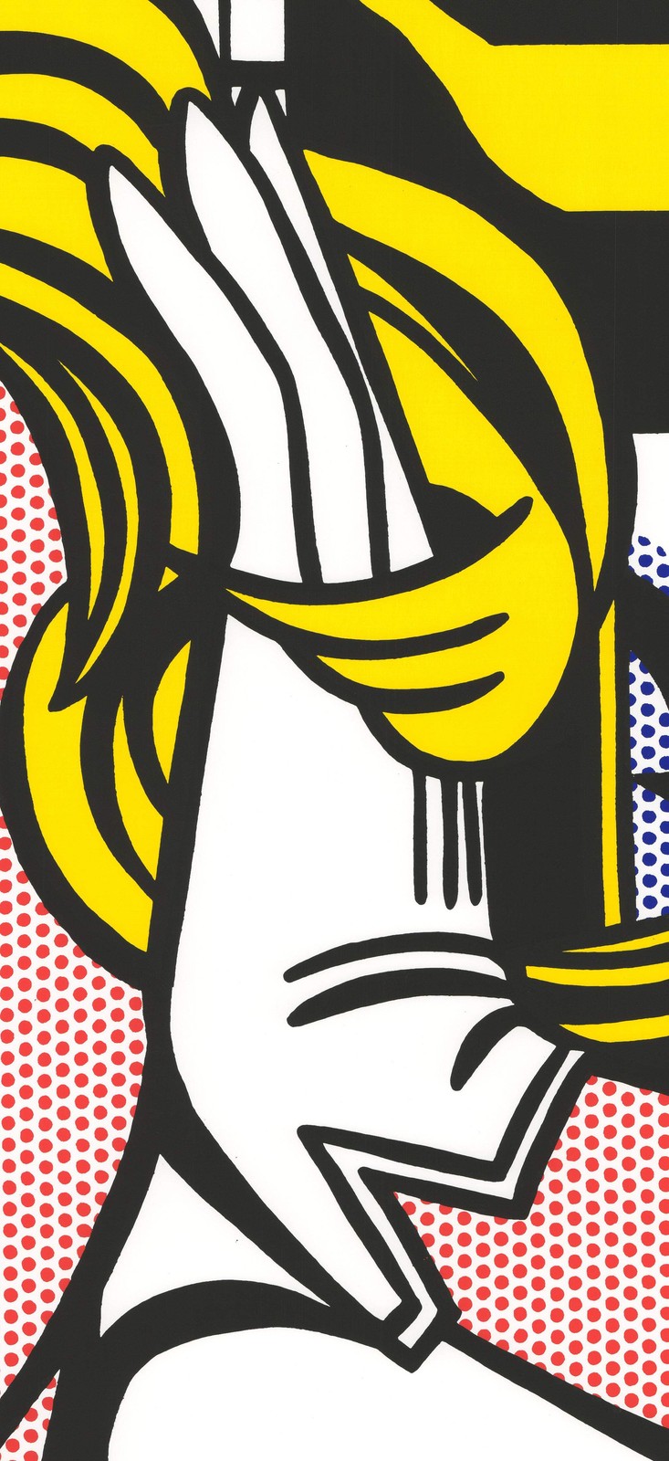ROY LICHTENSTEIN M…Maybe 55″ x 39.5″ Serigraph 1979 Pop Art Yellow, Multicolor