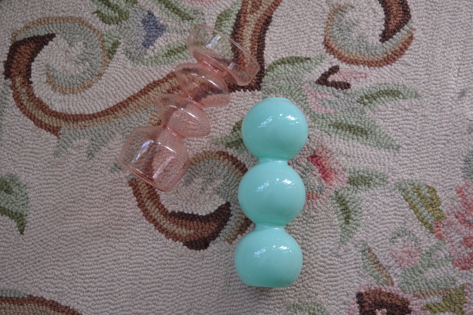 Unique mint Green Bubble Glass Vase for flowers and home decor- 6.5 inches tall