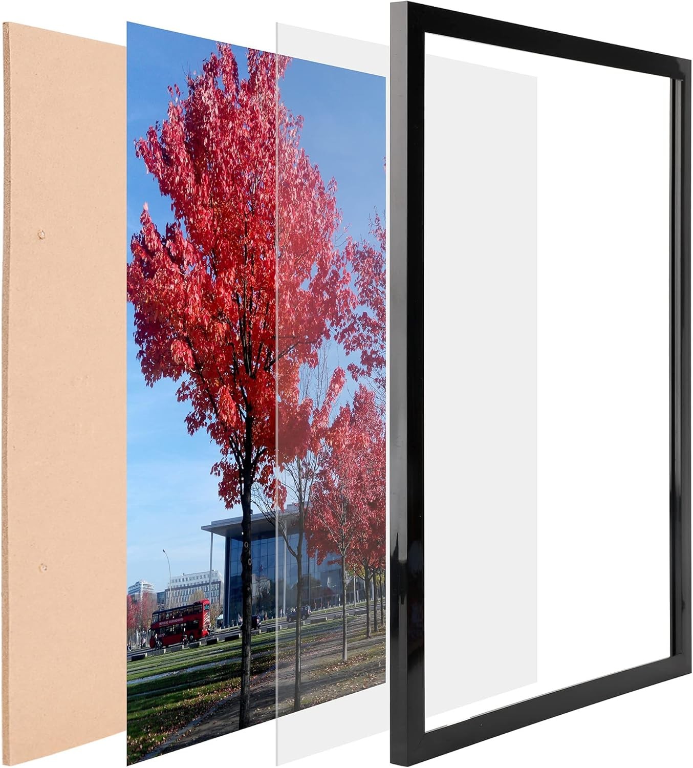 Medog 11×17 Picture Frame for Wall Black, Display pictures 11×17 Poster Frame…