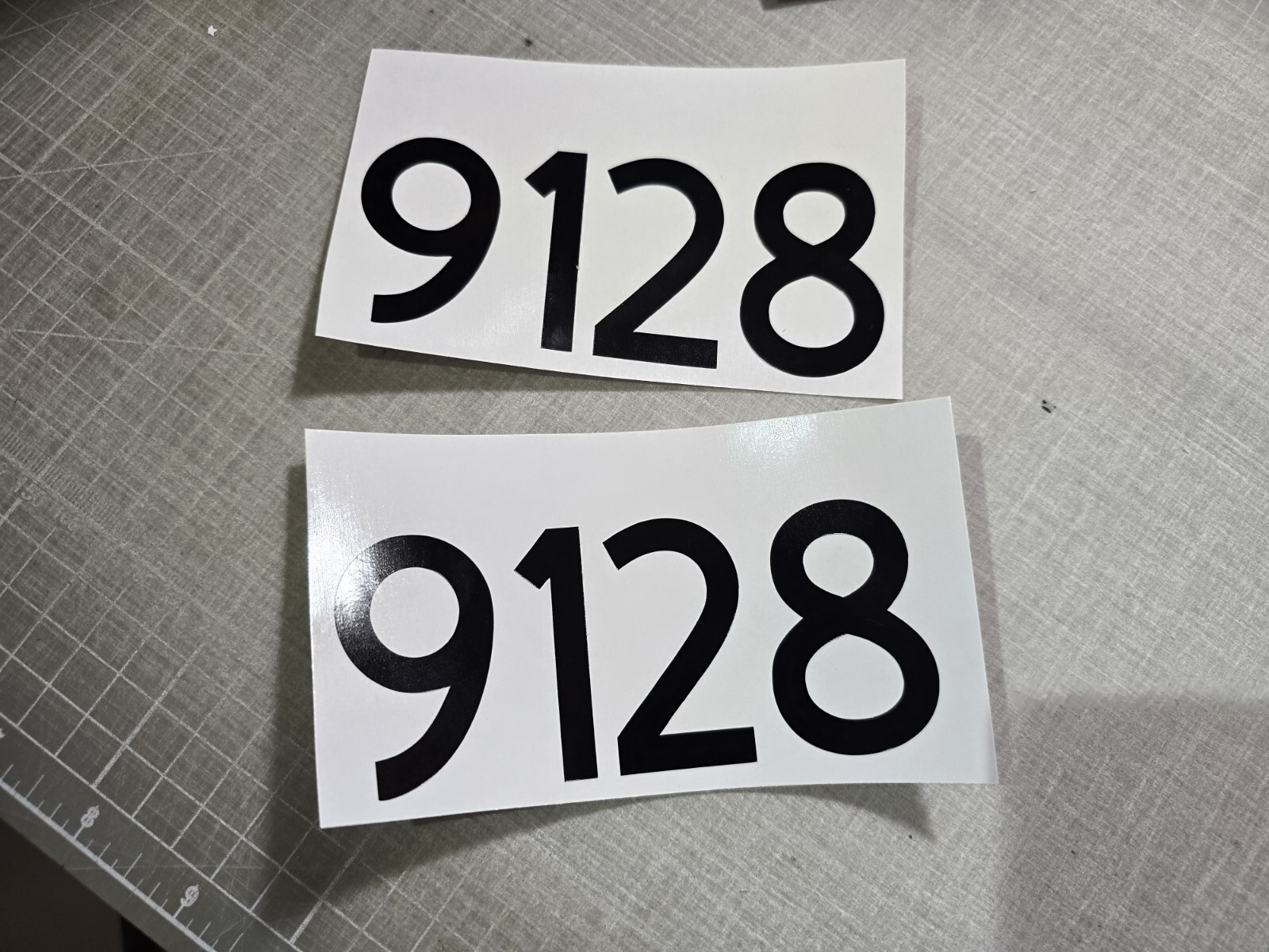 TWO Custom Mailbox Address Street Numbers Vinyl Decal House Business Door 3.0
