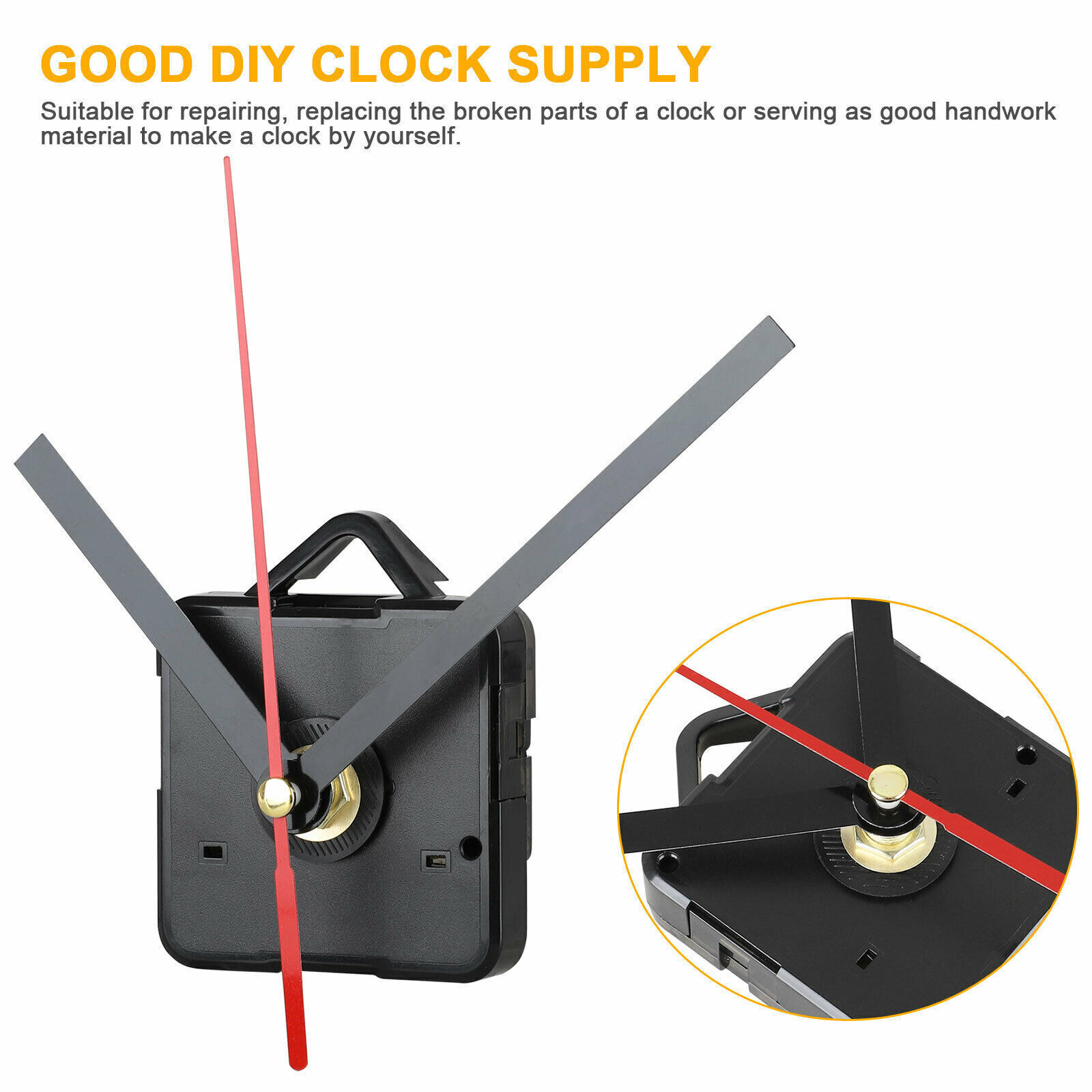 DIY Clock Movement Mechanism Quartz Wall Hands Repair Replacement Tool Parts Kit