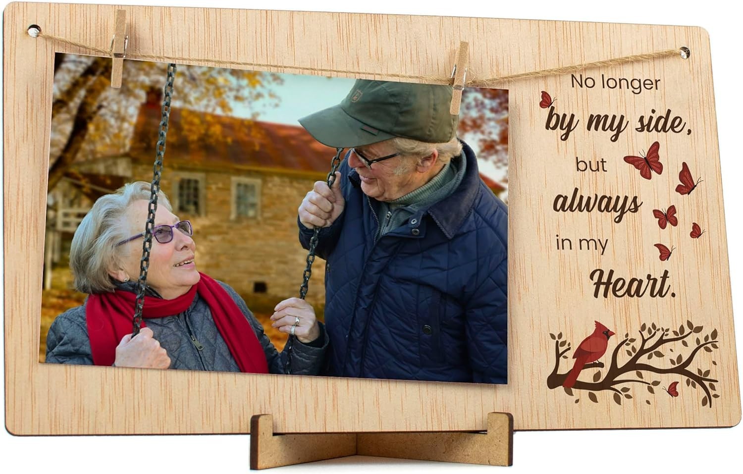 4×6 Horizontal Memorial Frame – Elegant Bereavement Gift for Healing Hearts