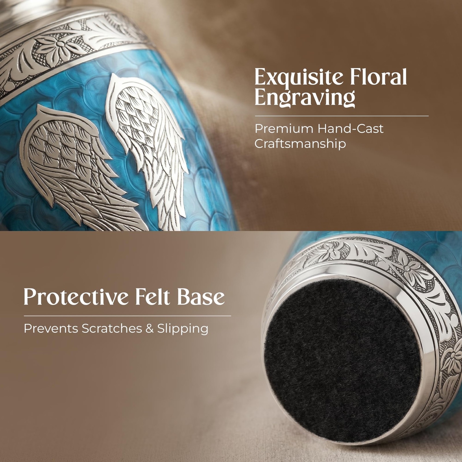 Stonlif Angel Wings Cremation Urns For Human Ashes – Memorial Urn For Adults