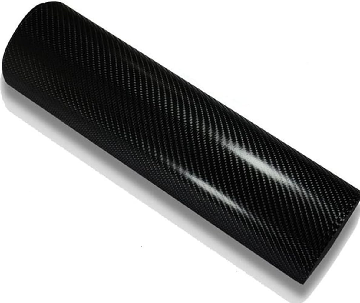 DIYAH 4D Black Carbon Fiber Vinyl Wrap Sticker with Air Release Bubble Free Anti