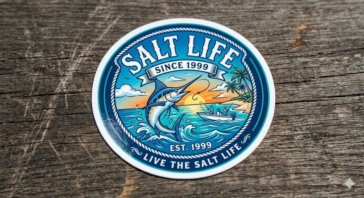 Salt Life Decal Sticker Phone Laptop