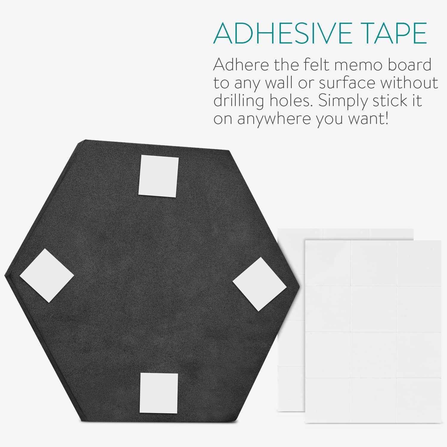 Creative Hexagon Felt Board Tiles for Home & Classroom – Easy Installation