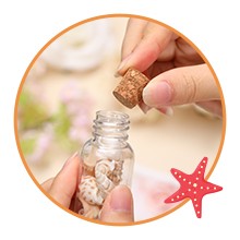 50 Pas 1 oz Plastic Sand Art Bottles with Cork Spers Mini Vial