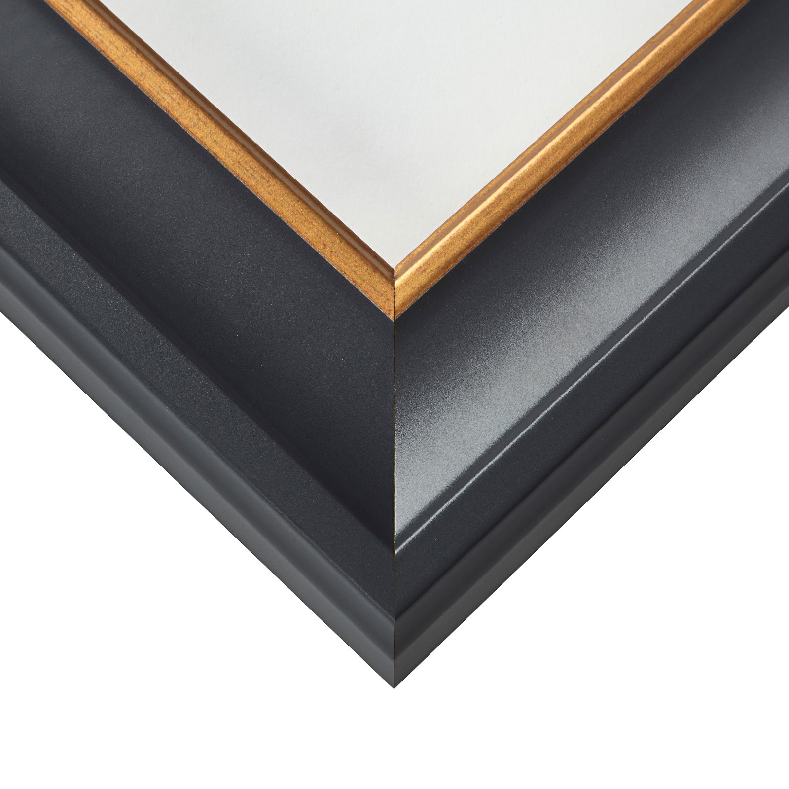Craig Frames Martin, Black Velvet with Gold Picture Frame Poster Frame