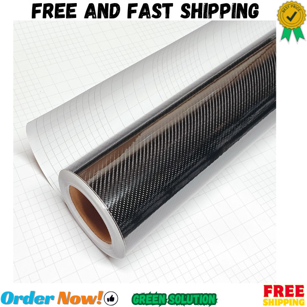 High Gloss 6D Black Carbon Fiber Vinyl Wrap Sticker with Air Release Bubble F…