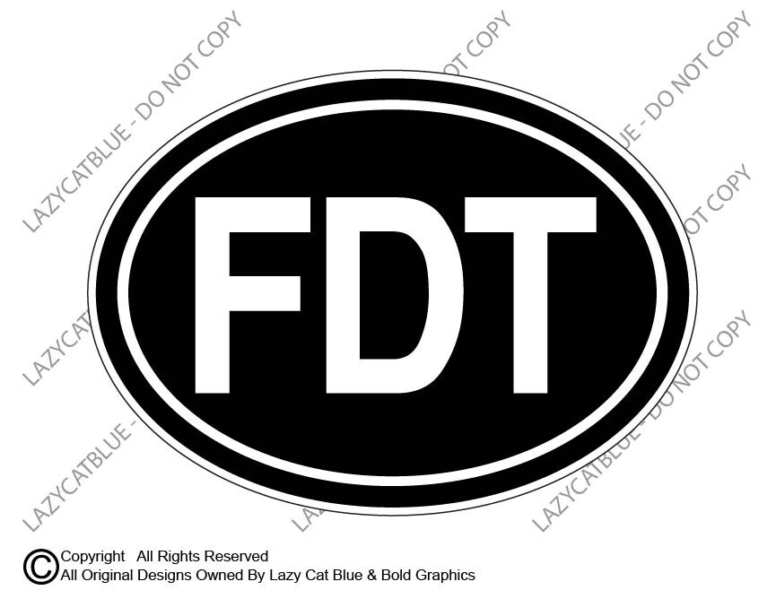 FDT Decal Sticker F Donald Trump Democrat Liberal Hillary Biden Kamala Harris US