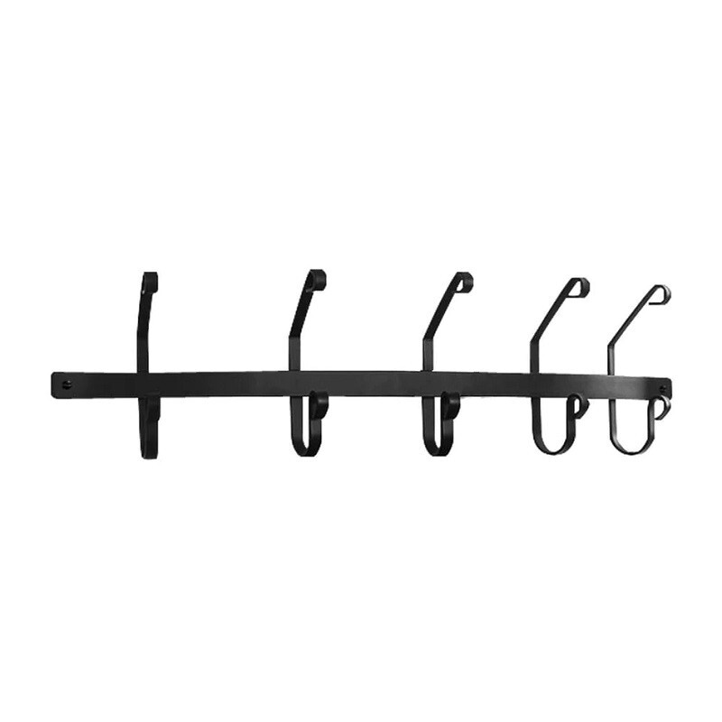 Wrought Iron Coat Bar with 5 hooks