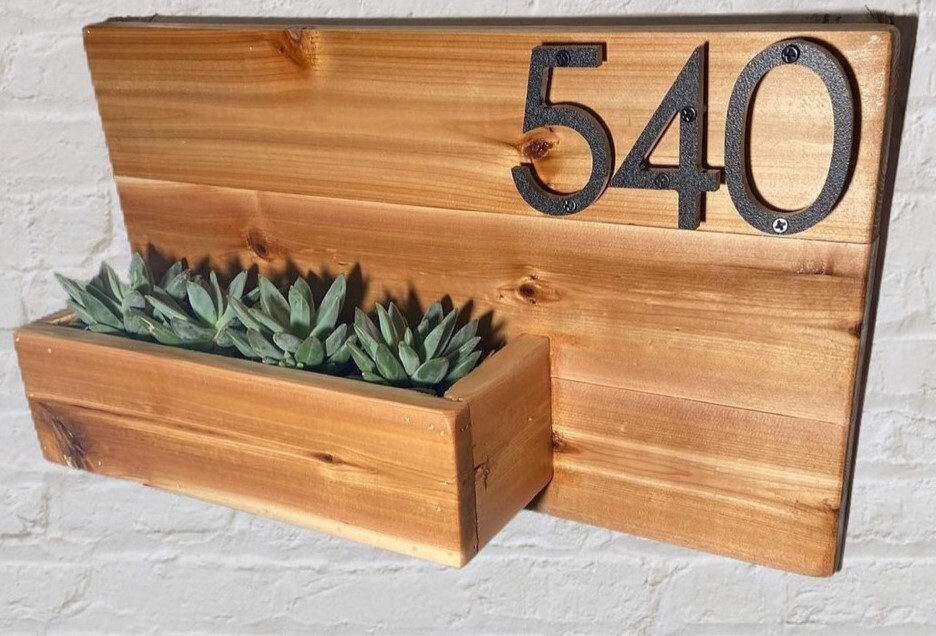 4 inch Modern House Address Numbers Letters, color choices
