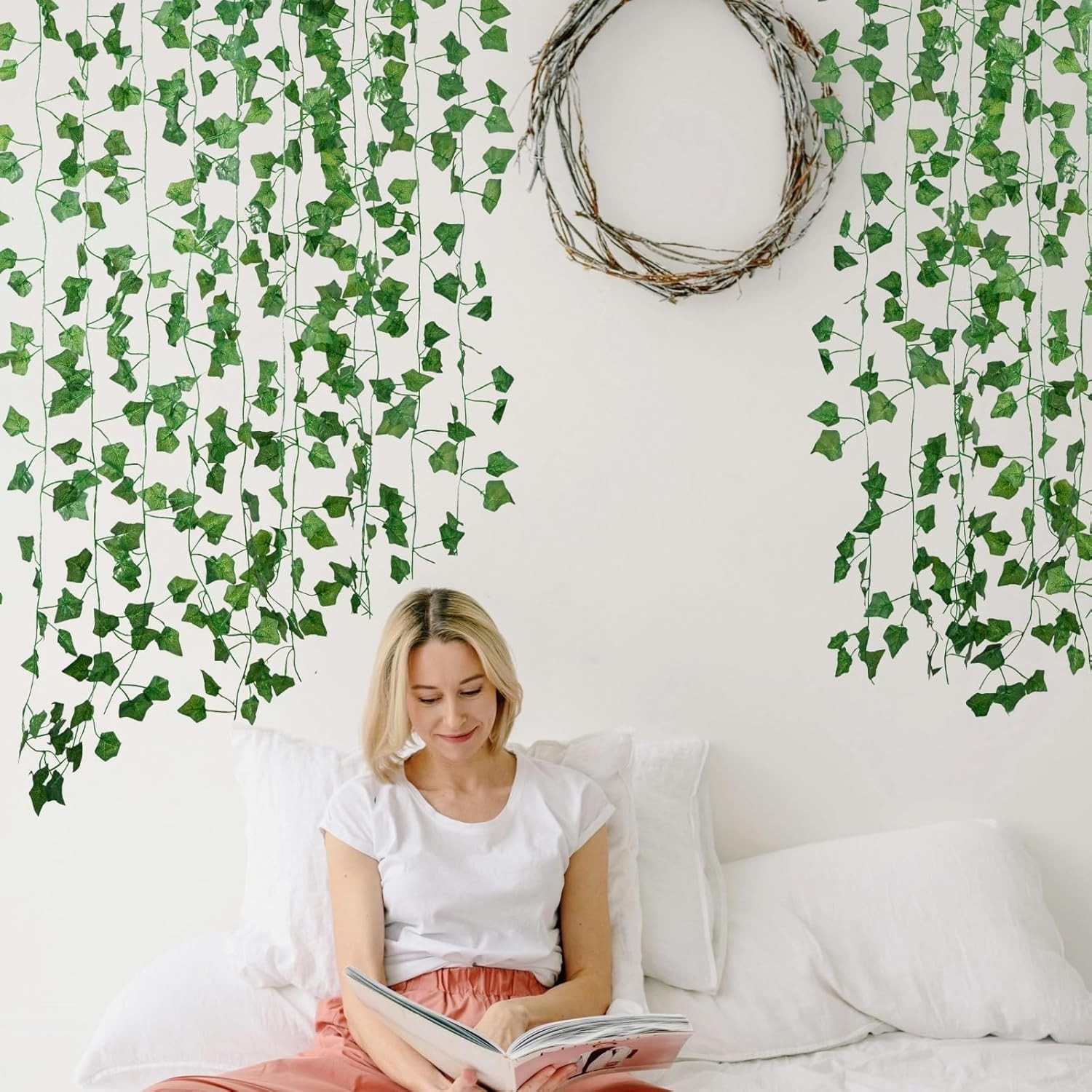 12 Pack Fake Ivy Vines – 84 Feet of Lifelike Hanging Greenery for All Occasions
