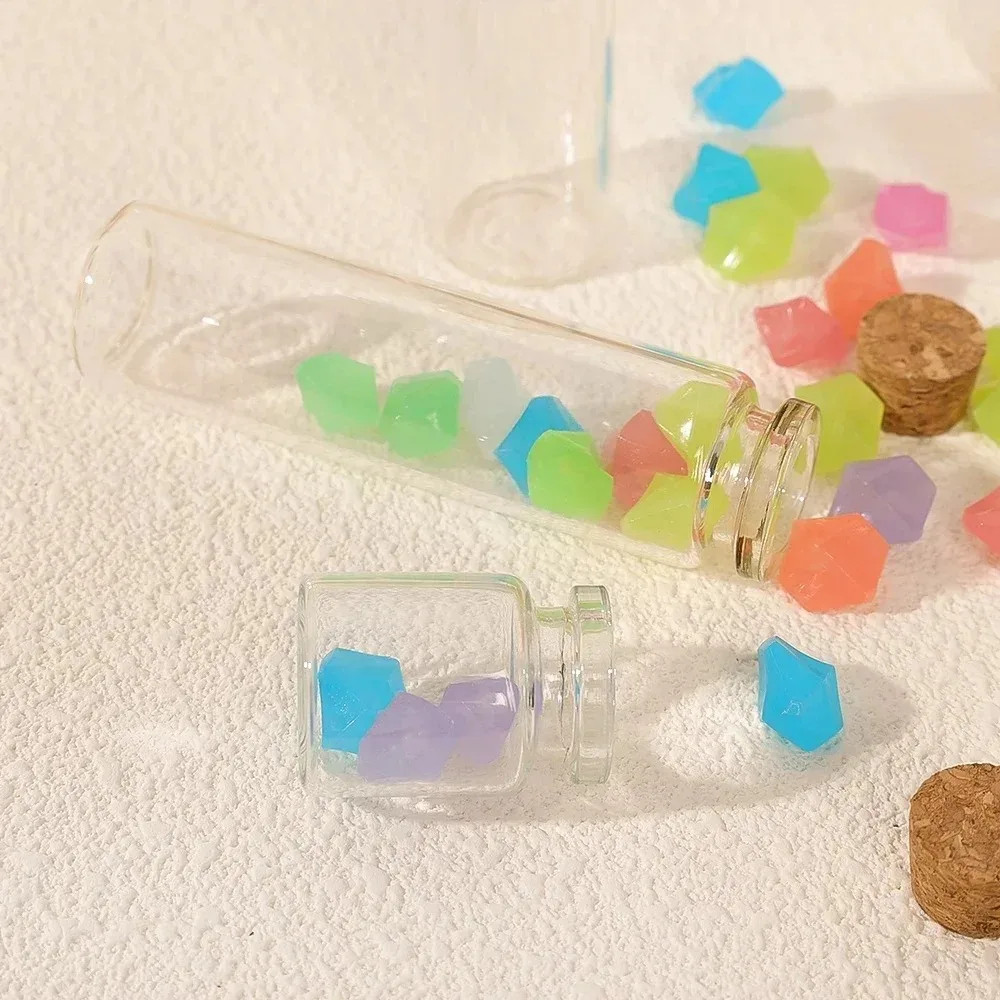10/20PCS Mini Glass Bottles with Cork Stopper DIY Message Vials Birthday Gift