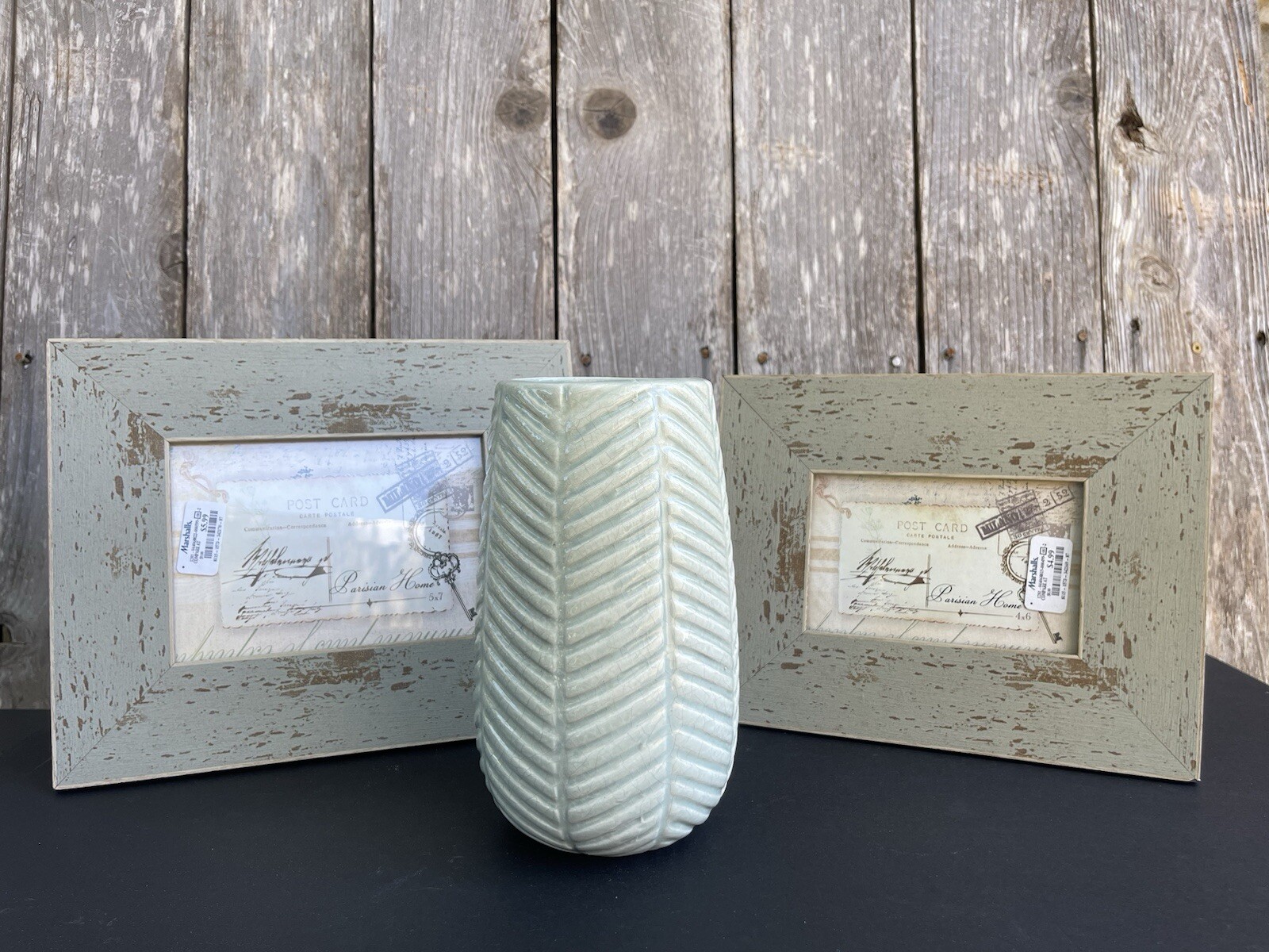 Parisian Home Photo frame and flower vase