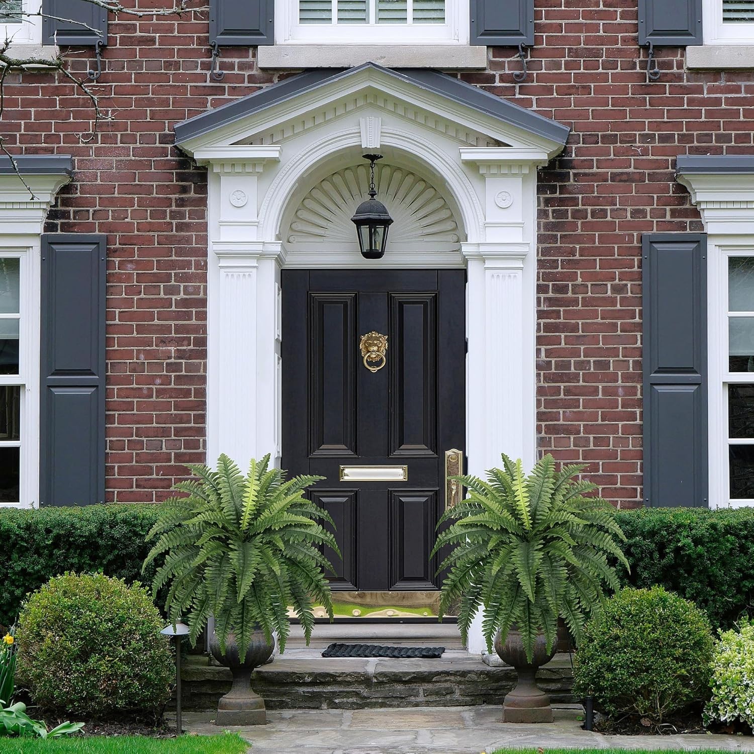 Stunning 35″ Indoor/Outdoor Ferns – 2 Realistic Boston Ferns for All Occasions