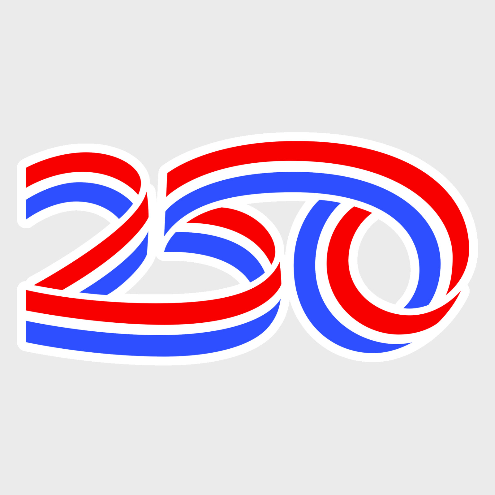 America 250 Anniversary Logo 2026 USA Flag Vinyl Sticker/Decal 01