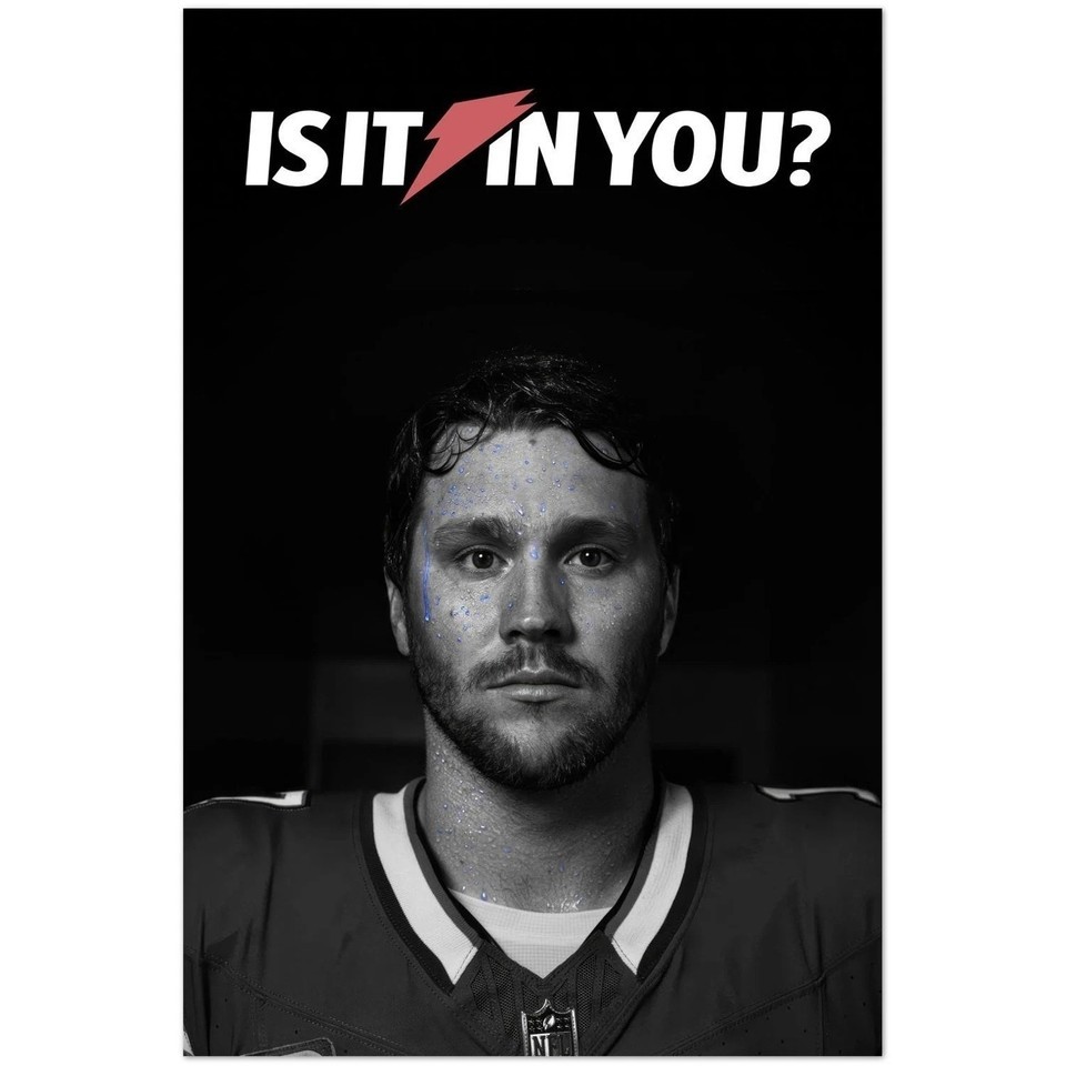 Josh Allen Buffalo Bills Quarterback NFL Motivational Poster