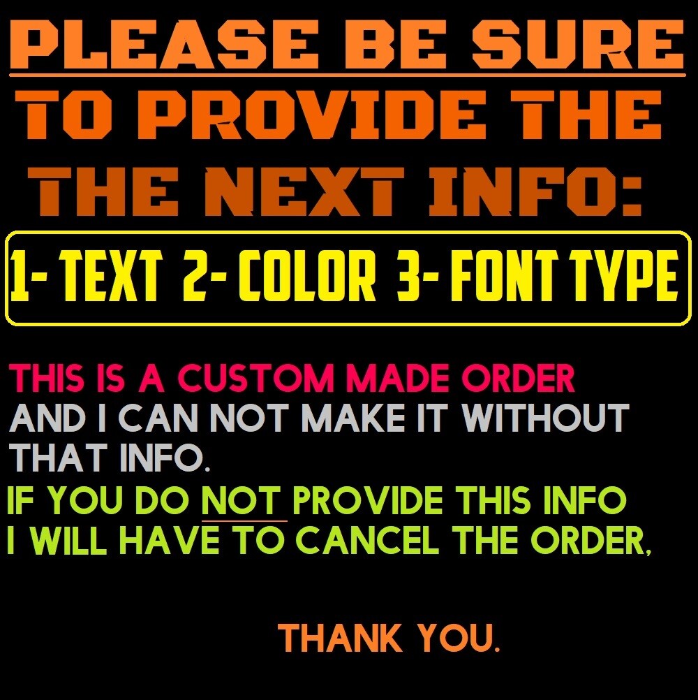 Custom Made Text Vinyl Lettering Name Decal Sticker Car Window Wall Truck Bus