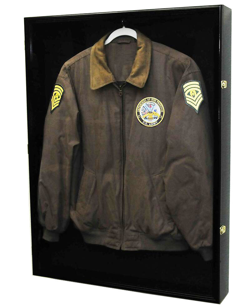 Deep Sports Jersey Shadow Box Display Case Cabinet Baseball Bat Balls Trophies