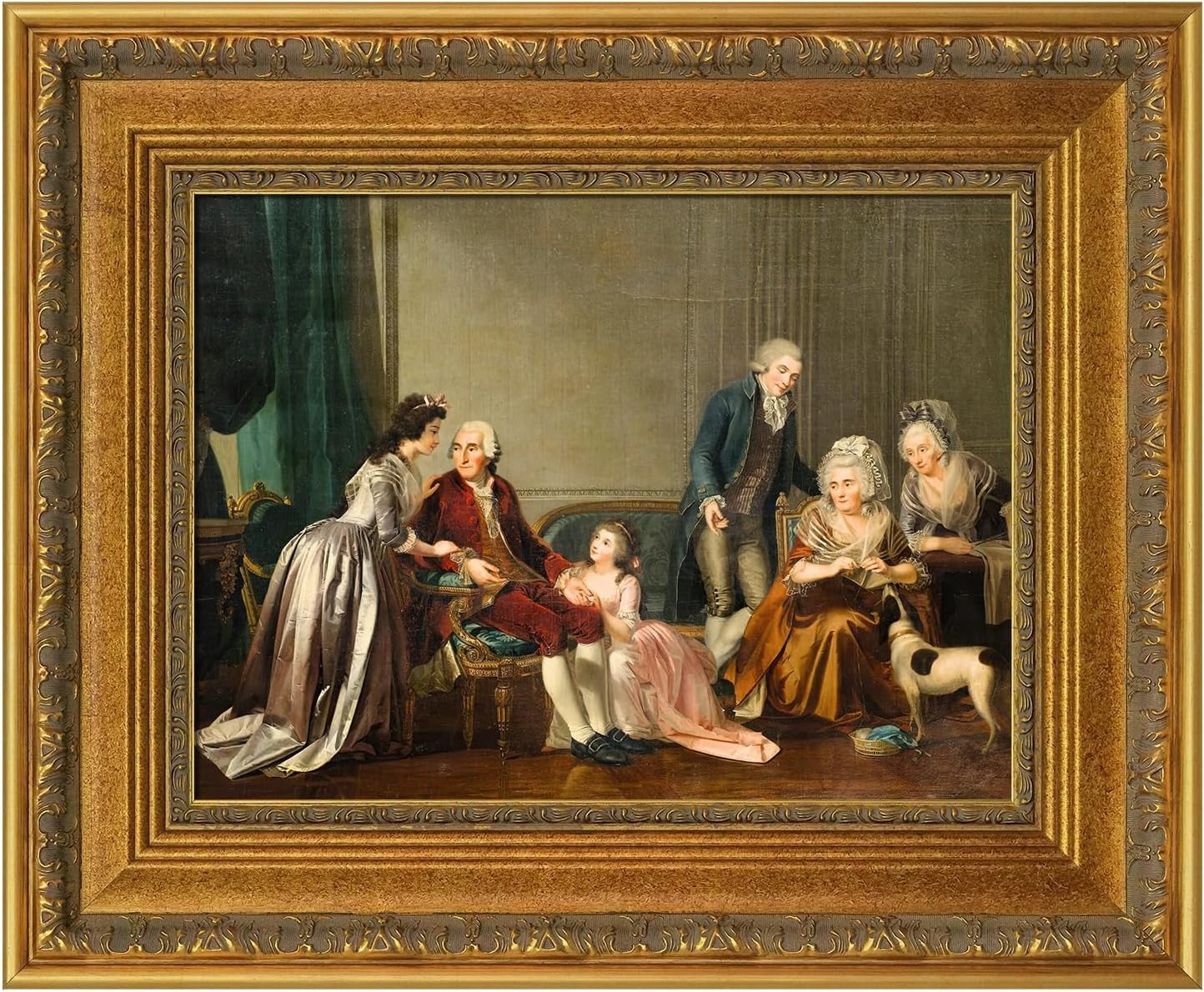 Vintage 3.6″ Wide Gold Frame for 24×36 Rococo Art – Perfect Gift for Any Occasio