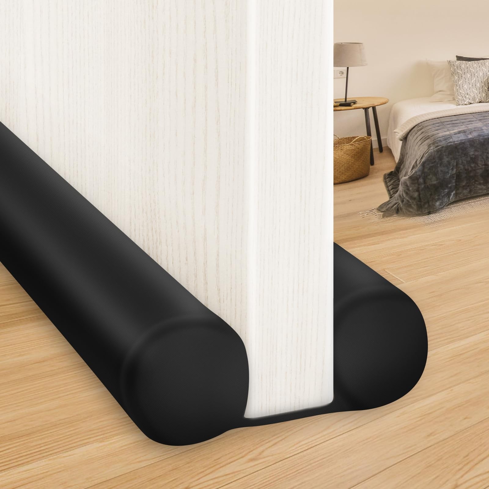 Large Door Draft Stopper 30 Inch for Small Size Bedroom Door, Fits 0.5 to 1.7…
