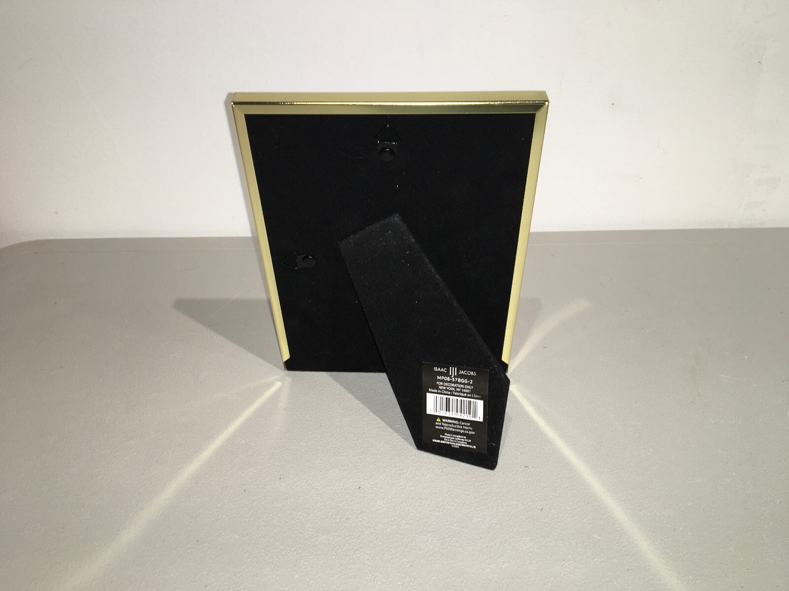 ISAAC JACOBS GOLD W/ MULTI-COLORED GLITTER BORDERED 5″X7″ PHOTO FRAME (NEW)