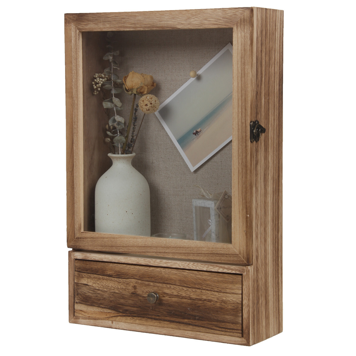 Shadow Box Display Case Large 11×16 Shadow Box Picture Frame W/ Drawer