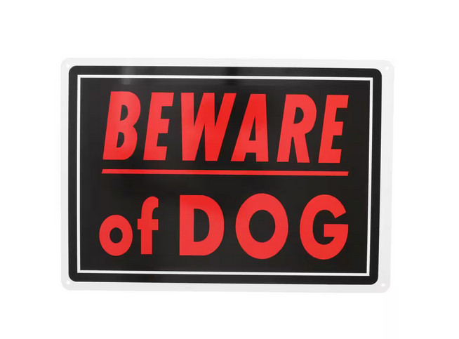 Beware of Dog Sign 10″x14″ – Heavy Duty Aluminum Warning Sign
