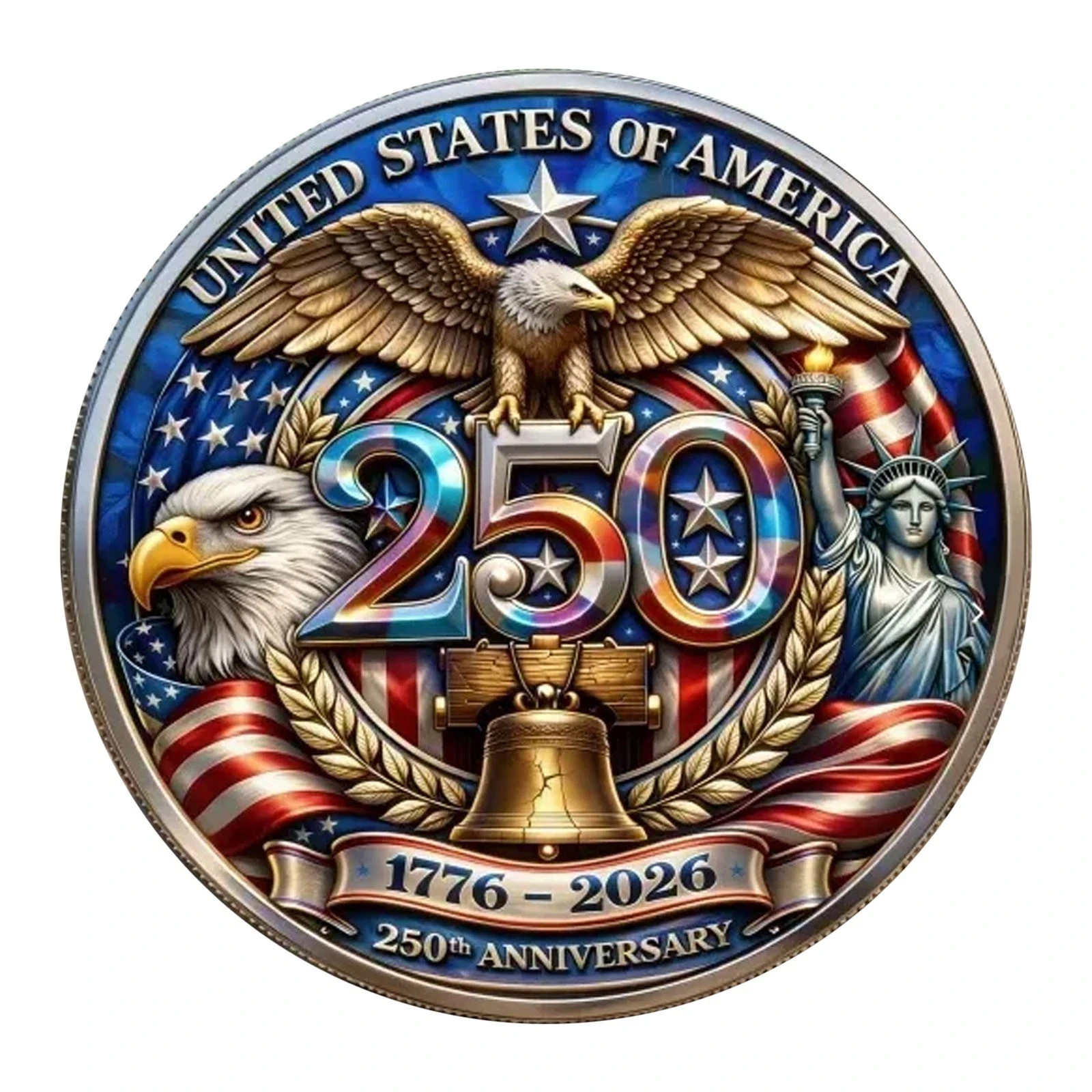 250th Anniversary America 1776 2026 Commemorative Coin