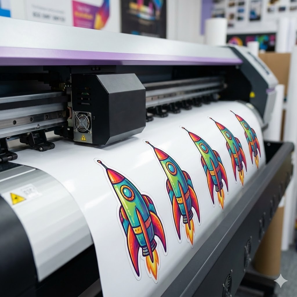 Custom Business Logo Stickers | Full Color Vinyl Waterproof 2″-20″
