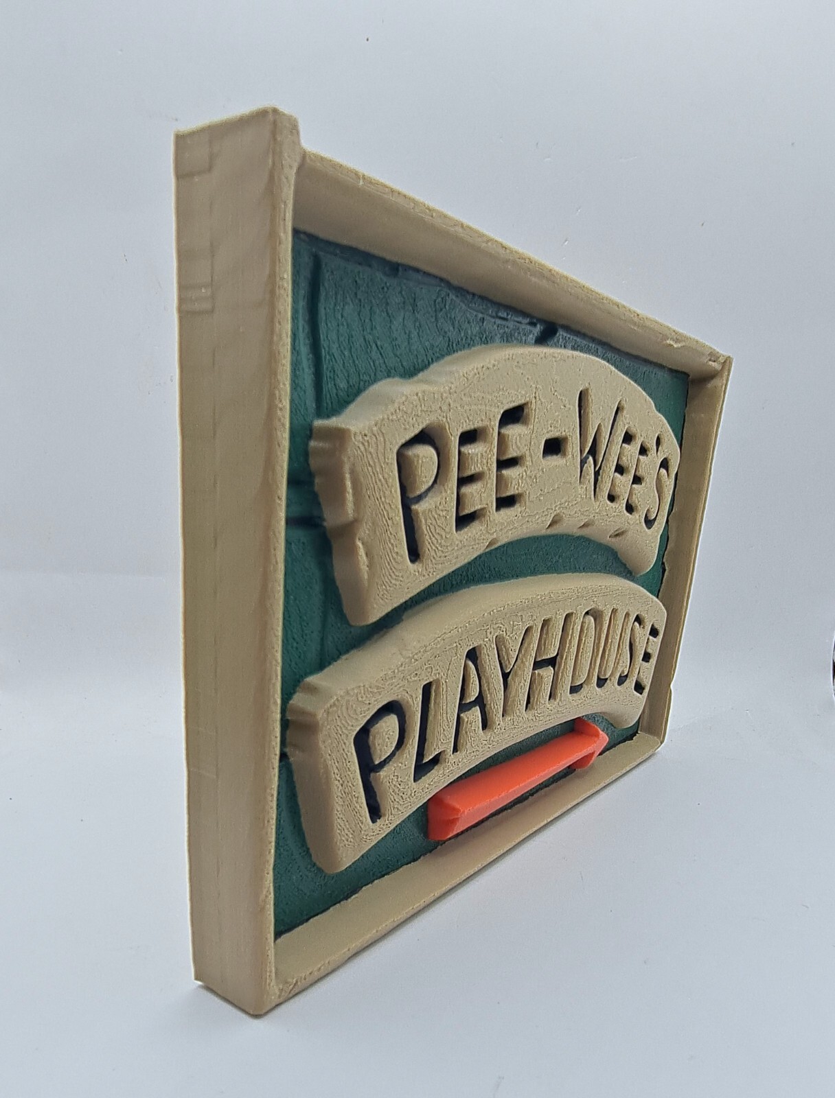1980s TV Show Pee Wees Playhouse Sign Shelf Desk Art