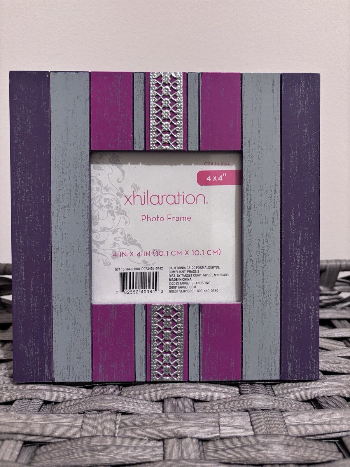 Xhilaration Purple Pink Picture Frame 4×4 Inches Photo Frame