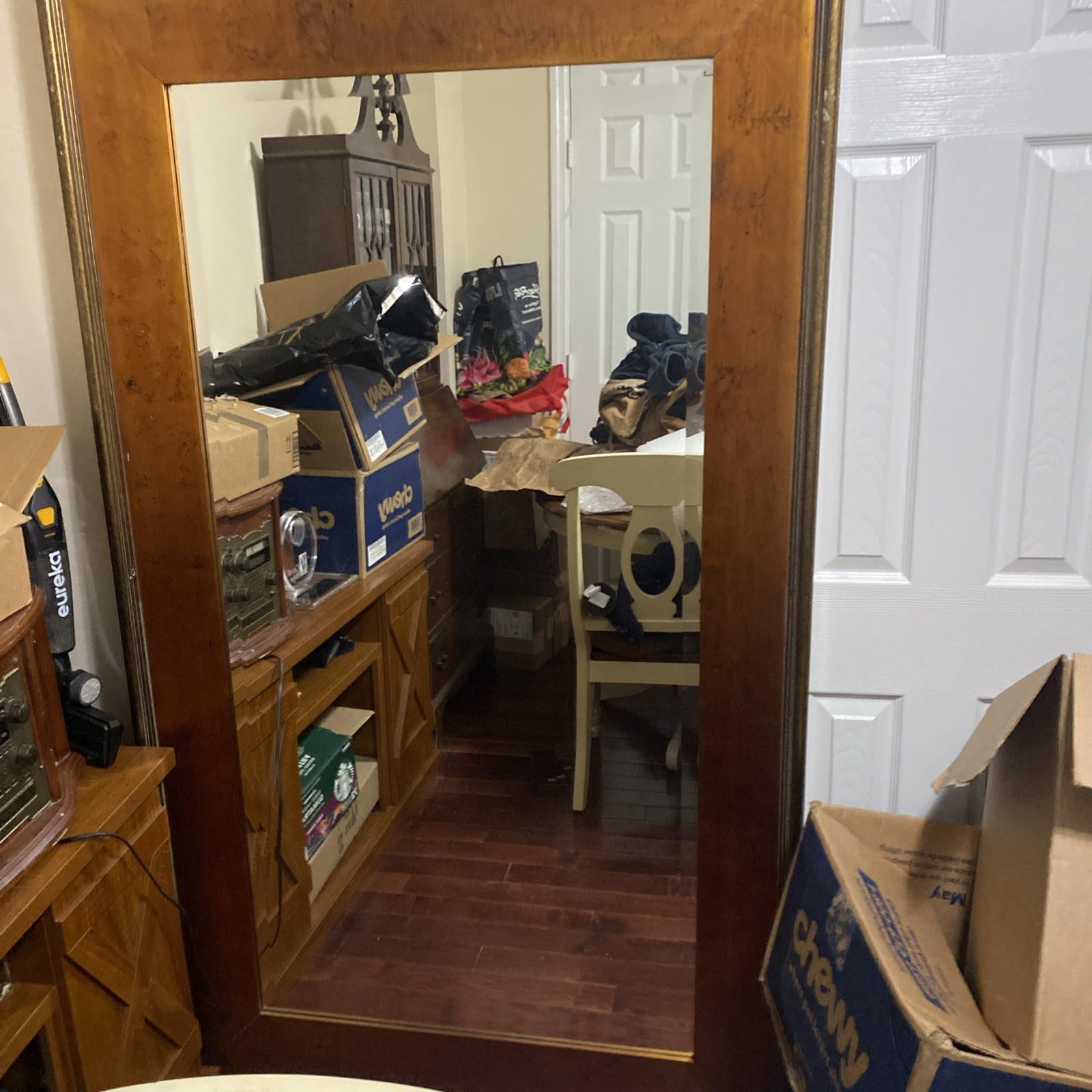 full length mirror wood framed 71″x 42″