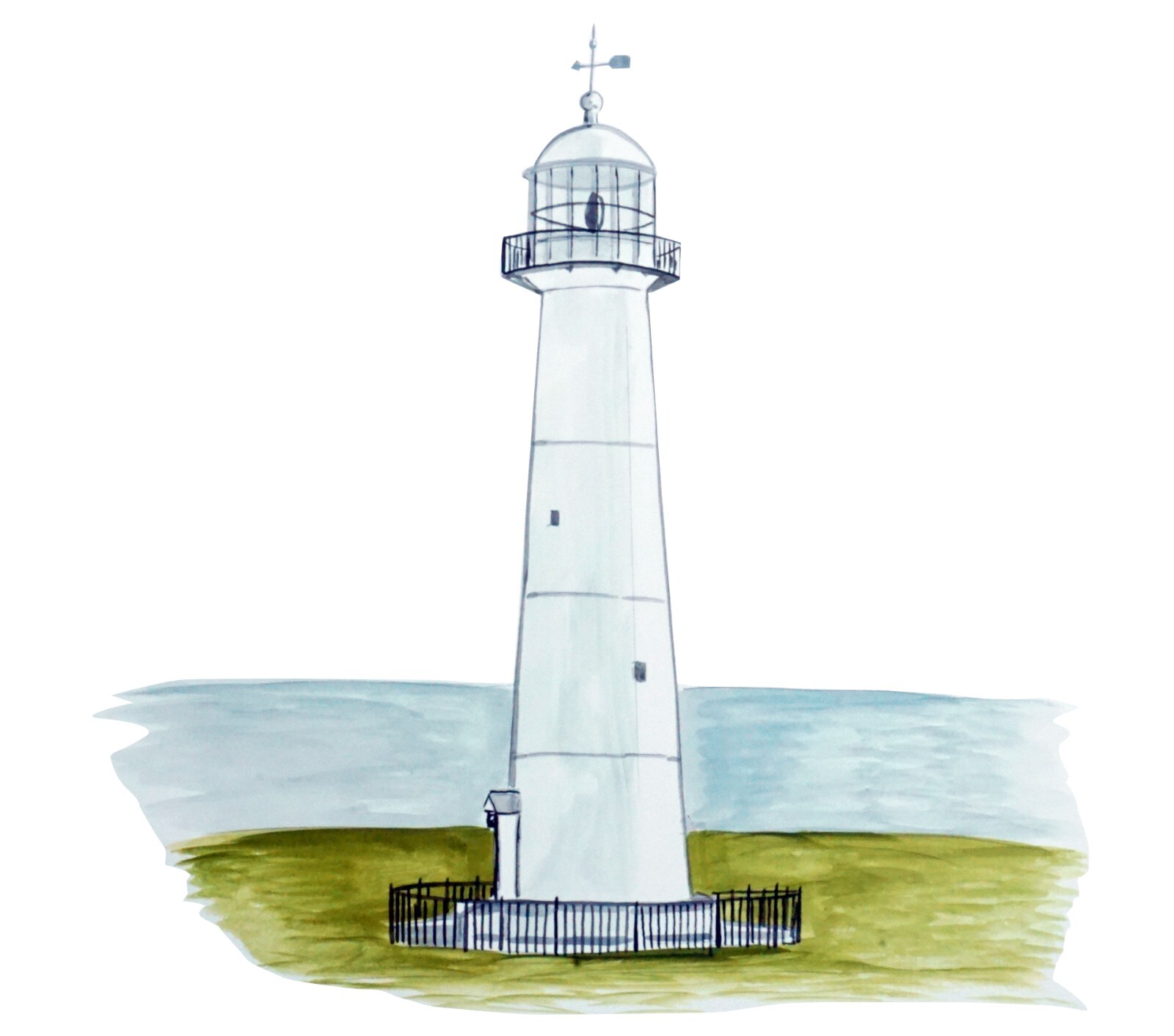 Biloxi Lighthouse Vinyl Decal Sticker Truck Boat Car Tumbler Cooler Cup Tablet
