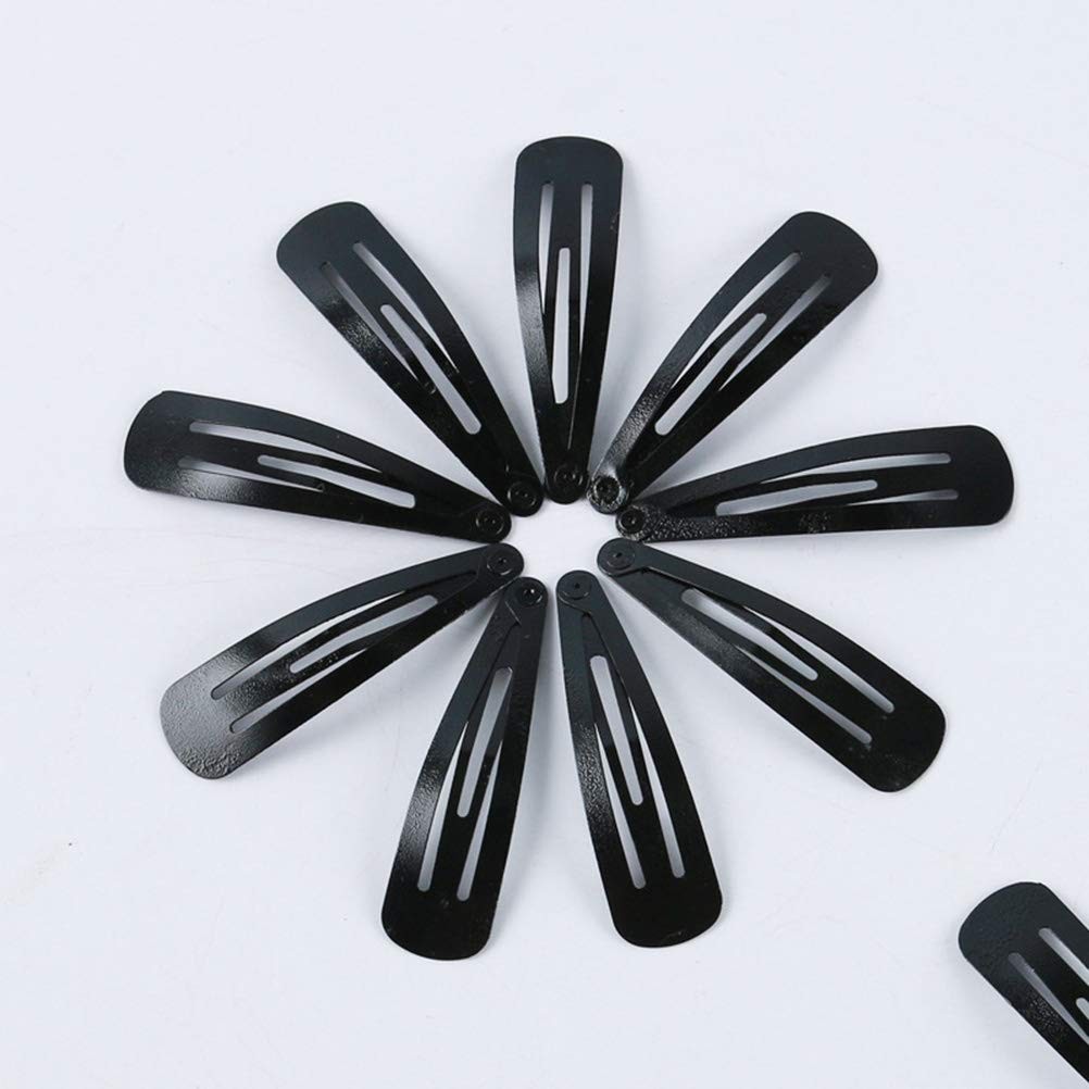 Simple Solid Color Snap Hair Side Clips Girls & Women Cleaning Household Handy