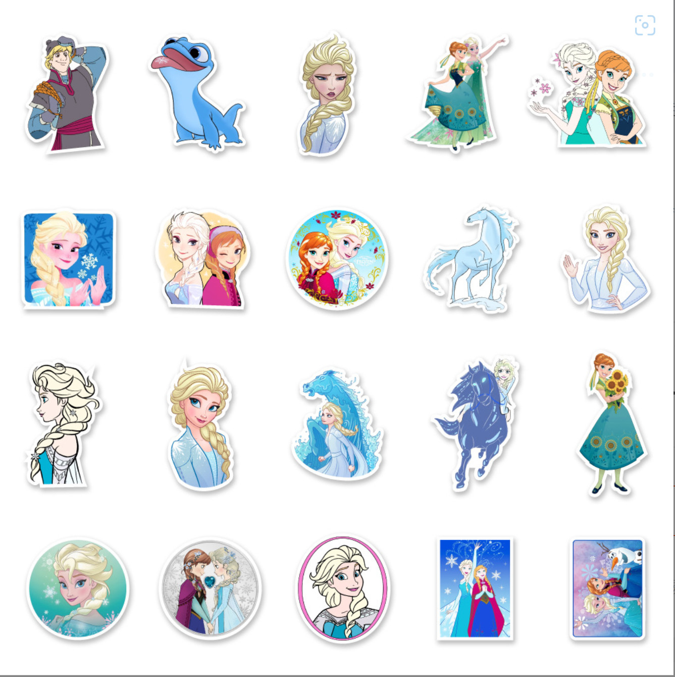 50 Pcs Stickers Disney Frozen Anna Elsa Luggage Car Phone Fridge Bottle Vinyl