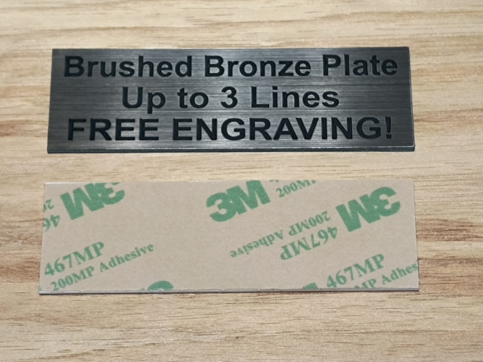 Custom Engraved 1×3 Plate – Adhesive-Backed Personalized Customized Sign Plaque