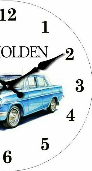 1964 Eh Holden Glass Wall Clock 17cm Man cave Mancave Garage Shed Home Decor