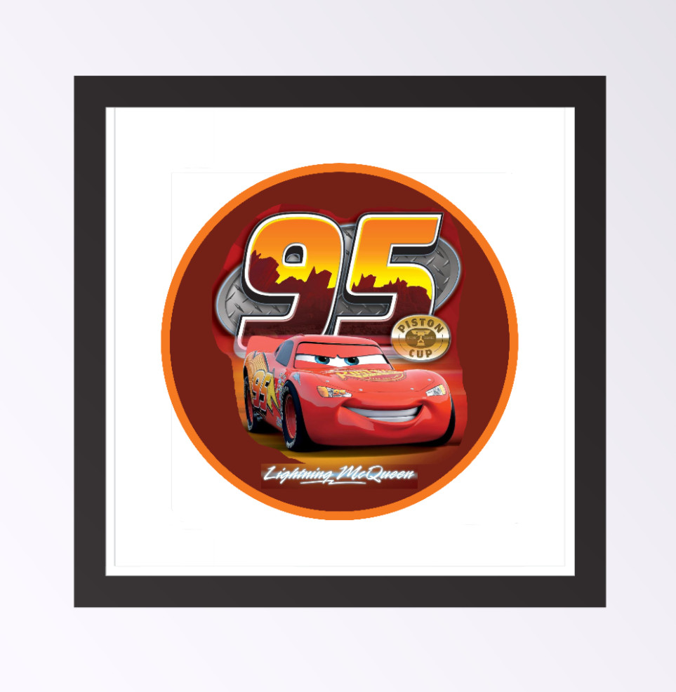 Movie – Cars ”Lightning McQueen” – 4″ Handmade Vinyl Decal Vehicle Cooler Laptop