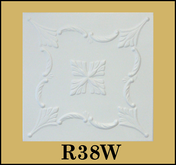 Tin-Look Ceiling Tiles Easy Installation – R38W