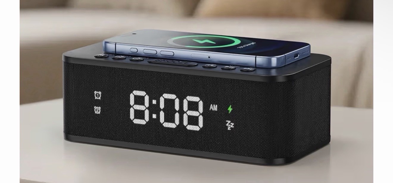 alarm clock with wireless charger