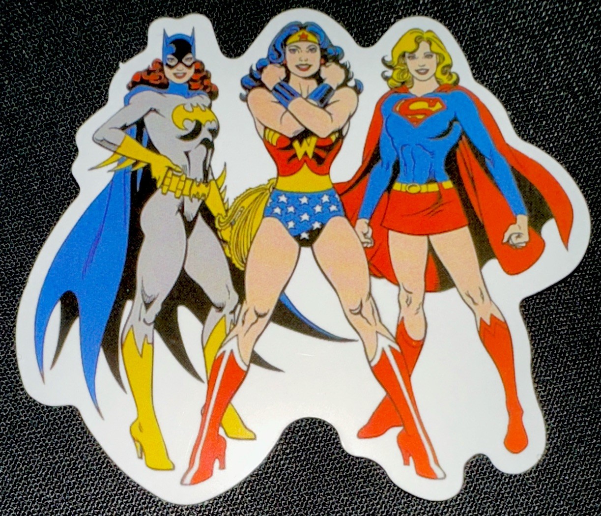 WONDER WOMAN STICKER✨💋⭐️🦇❤️⭐️💋✨3” X 2 1/2”✨GLOSSY✨SEXY GIRLS✨AWESOME✨🩵💛❤️💫