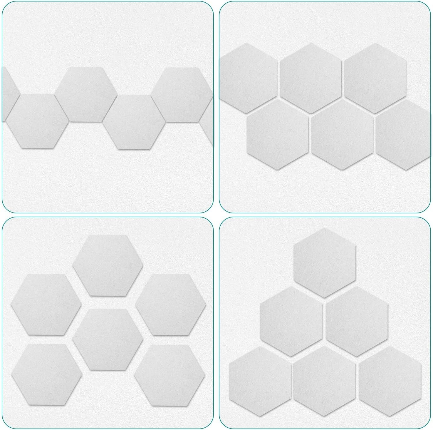 Creative Hexagon Felt Board Tiles for Home & Classroom – Easy Installation