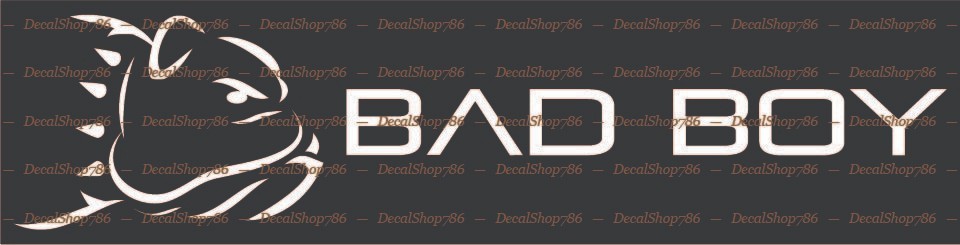 BAD BOY Heavy Equipment – Cars/SUV/Truck Vinyl Die-Cut Peel N’ Stick Decals