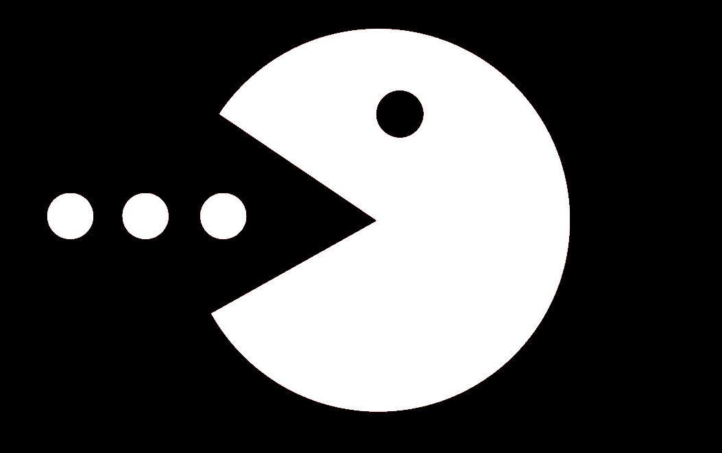 PAC-MAN, PACMAN, Decal Stickers for Cars, Windows, Laptops, Walls, Tablets