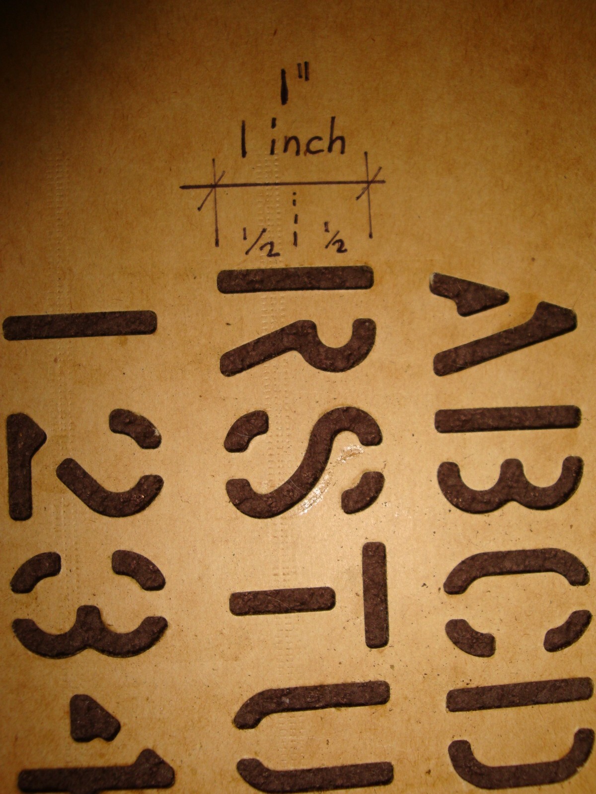 CUSTOM MADE -US Military Oil board Stencil 1″ Marsh -PLEASE Read my Description